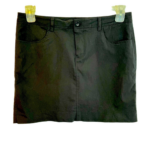 Mario Serrani Women’s Black Skort Shorts Size Medium Pockets Stretch